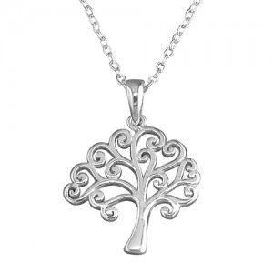 Sterling Silver Tree of Life on 17.5" Chain