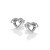 Hot Diamonds Sterling Silver Togetherness Open Heart Studs
