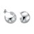 Sterling Silver Small Wide Domed Studs Earrings