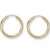 9ct Gold Earrings 20mm Sleeper Earrings