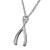 Sterling Silver Wishbone Necklace