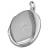Sterling Silver Oval Cubic Zirconia Locket & 18" Chain