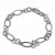 Sterling Silver Circle & Oval Link Bracelet