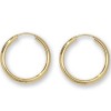 9ct Gold Earrings 20mm Sleeper Earrings