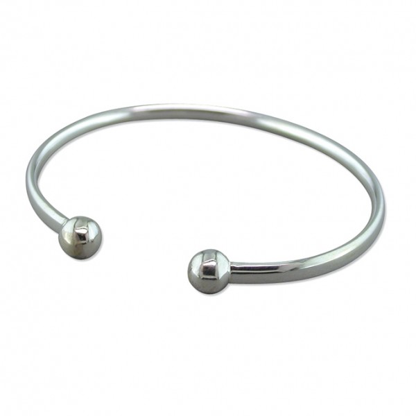 Sterling Silver Torque Bangle