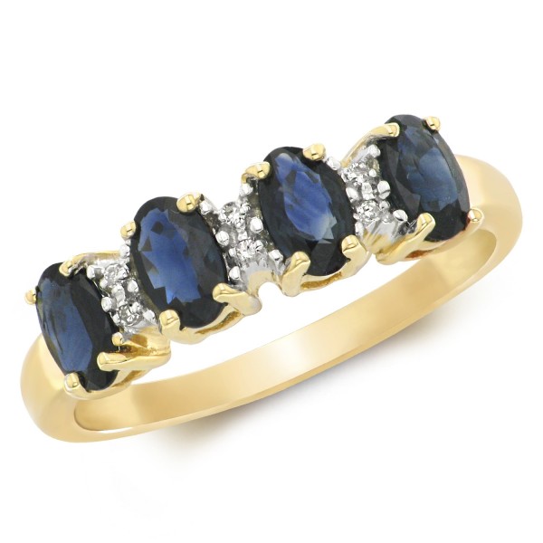 9ct Oval Sapphire Diamond Ring Jewellery Repairs Watch