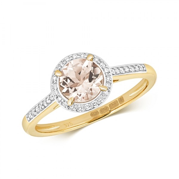 9ct Morganite Diamond Ring Jewellery Repairs Watch Repairs Hull